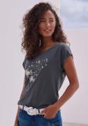 NU 20% KORTING: Vivance T-shirt met print 'pusteblume' aan de voorkant...