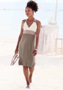 Beachtime Strandjurk met color blocking look, halterjurk, mini jurk