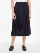 NU 20% KORTING: Tommy Hilfiger Plissérok FLUID TWILL PLEATED MIDI SKIR...