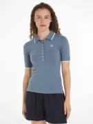 NU 20% KORTING: Tommy Hilfiger Poloshirt SLIM SMD TIPPING LYOCELL POLO...