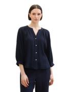 Tom Tailor Gekreukte blouse in krinkel-look