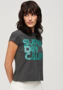 Superdry Shirt met korte mouwen RETRO GLITTER LOGO CAP SLV TEE