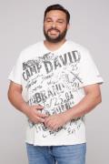 NU 20% KORTING: CAMP DAVID T-shirt met merkopschrift voor