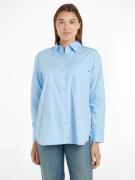 Tommy Hilfiger Overhemdblouse SOLID COTTON EASY FIT SHIRT