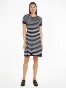 Tommy Hilfiger Jerseyjurk CO JERSEY STITCH F&F DRESS met logoborduurse...