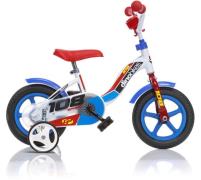 Dino Kinderfiets Lernrad 10 inch met zijwieltjes, claxon en spatborden