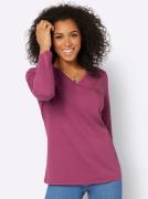 Casual Looks Shirt met V-hals Shirt (1-delig)