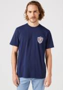 Wrangler T-shirt Americana met merklabel op de borst