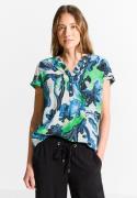 NU 20% KORTING: Cecil Blouse met korte mouwen van pure viscose