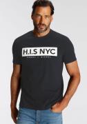 NU 20% KORTING: H.I.S Shirt met ronde hals met logoprint voor