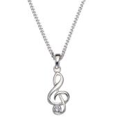 NU 20% KORTING: Firetti Ketting met hanger Muzieksleutel met zirkoon (...