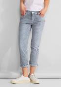 STREET ONE 7/8 jeans met streepdessin