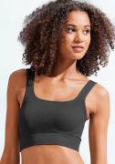 NU 20% KORTING: Lascana Crop-top met ribstructuur