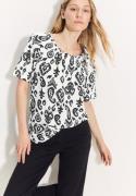 NU 20% KORTING: Cecil Blouse met carmenhals met een ornamentmotief