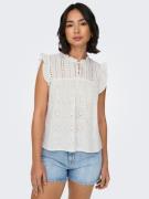 Only Shirt met broderie anglaise