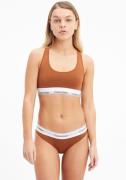 NU 20% KORTING: Calvin Klein Bralette met logoprint op de elastische b...