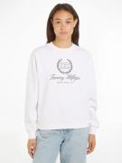 Tommy Hilfiger Sweatshirt REG FLAG SCRIPT CNK SWTSHRT met logoprint op...