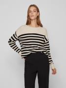 NU 20% KORTING: Vila Trui met ronde hals VIRIL RIB STRIPE L/S KNIT TOP...