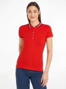 Tommy Hilfiger Poloshirt SLIM GLOBAL STRIPE POLO SS Polokraag met cont...