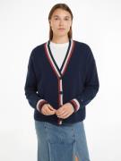 NU 20% KORTING: Tommy Hilfiger Vest GLOBAL STP WOOL CASH CARDIGAN (Glo...