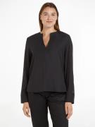 NU 20% KORTING: Tommy Hilfiger Klassieke blouse VISCOSE REGULAR V-NECK...