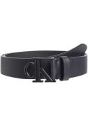 NU 20% KORTING: Calvin Klein Leren riem ROUND MONO PLAQUE LTHR BELT 35...