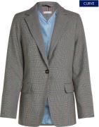 NU 20% KORTING: Tommy Hilfiger Curve Korte blazer CRV POW CHECK REGULA...