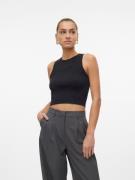 NU 20% KORTING: Vero Moda Gebreide trui VMGINNY SL O-NECK CROP TOP NOO...