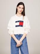 NU 20% KORTING: TOMMY JEANS Gebreide trui TJW VNCK CENTER FLAG SWEATER...