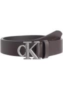 NU 20% KORTING: Calvin Klein Leren riem ROUND MONO PLAQUE LTHR BELT 35...