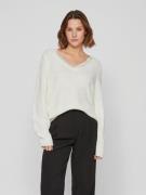 Vila Trui met V-hals VILOU REV V-NECK L/S LACE KNIT TOP -NOOS