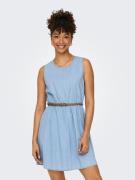 NU 20% KORTING: Only Jeans jurk ONLBEA S/L BRAIDED BELT DRESS DNM FS