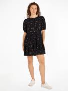 NU 20% KORTING: TOMMY JEANS Blousejurk TJW BLACK FLORAL TIERD DRESS EX...