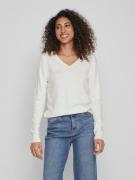 NU 20% KORTING: Vila Trui met V-hals VIRIL V-NECK L/S KNIT TOP - NOOS