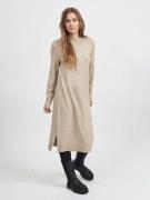 Vila Gebreide jurk VIRIL CREW NECK L/S MIDI DRESS - NOOS