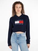 TOMMY JEANS Gebreide trui TJW VNCK CENTER FLAG SWEATER EXT