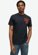 Superdry Shirt met korte mouwen EMBROIDER SUPERSTATE LOGO TEE