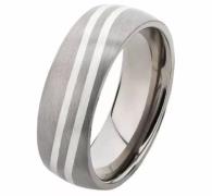 Firetti Partnerring Sieraad cadeau "LIEFDE" titanium met of zonder zir...