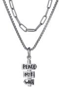 Firetti Ketting met hanger Sieraad Geschenk, Peace met zirkoon (synthe...