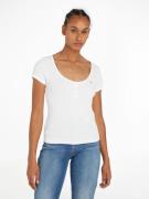 NU 20% KORTING: TOMMY JEANS Shirt met ronde hals TJW SLIM HENLEY TOP S...