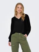 NU 20% KORTING: Only Shirt ONLEMMERY LS V-NECK TOP WVN