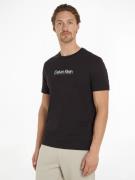 Calvin Klein T-shirt FLOCK LOGO T-SHIRT met een logo-opschrift