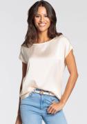 NU 20% KORTING: Laura Scott Shirtblouse van satijn en jersey