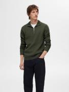 SELECTED HOMME Schipperstrui SLHDANE LS KNIT STRUCTURE HALF ZIP NOOS