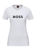 Boss Orange T-shirt C_Elogo_5 met contrasterende gekleurde boss print