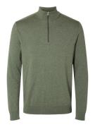 SELECTED HOMME Gebreide trui SLHBERG HALF ZIP CARDIGAN NOOS