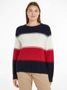 NU 20% KORTING: Tommy Hilfiger Trui met ronde hals met geborduurd logo...