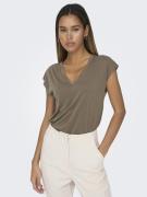 NU 20% KORTING: Only Shirt met V-hals ONLFREE S/S MODAL V-NEC TOP BOX ...