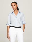 Tommy Hilfiger Overhemdblouse SOLID COTTON EASY FIT SHIRT