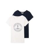 NU 20% KORTING: Tom Tailor Denim T-shirt (set, 2-delig)